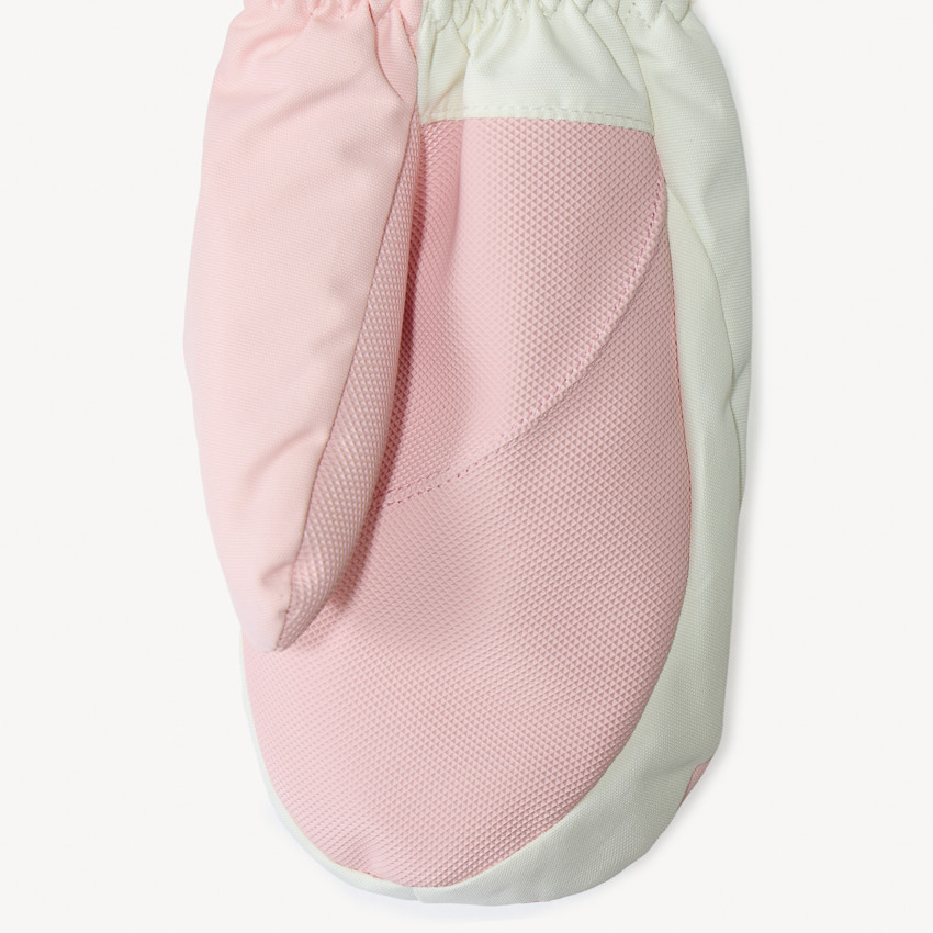 Paire de moufle de ski avec badge en gomme pour fille  