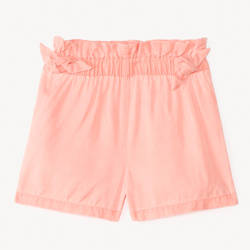 Short en tencel avec nœuds décoratifs pour fille