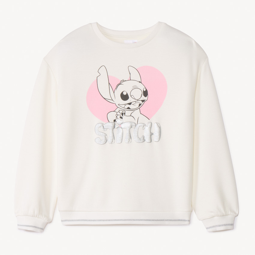 Sweat molleton fille print Stitch Disney 