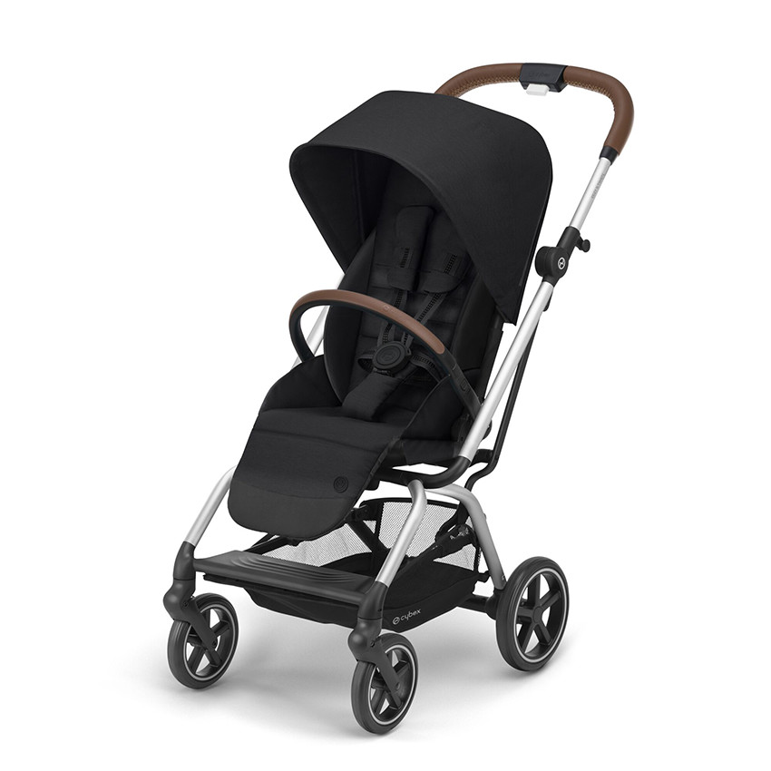 Poussette Eezy Twist +2 - Châssis Silver / Siège Deep Black 