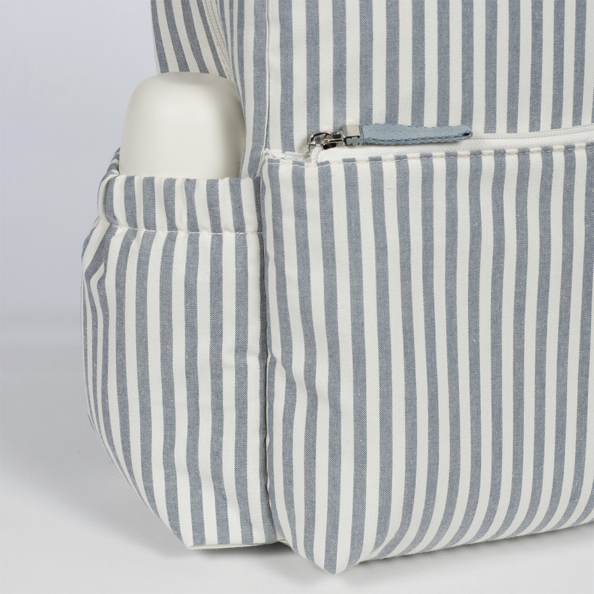 Sac à dos à langer Praliné à rayures - Matcha 