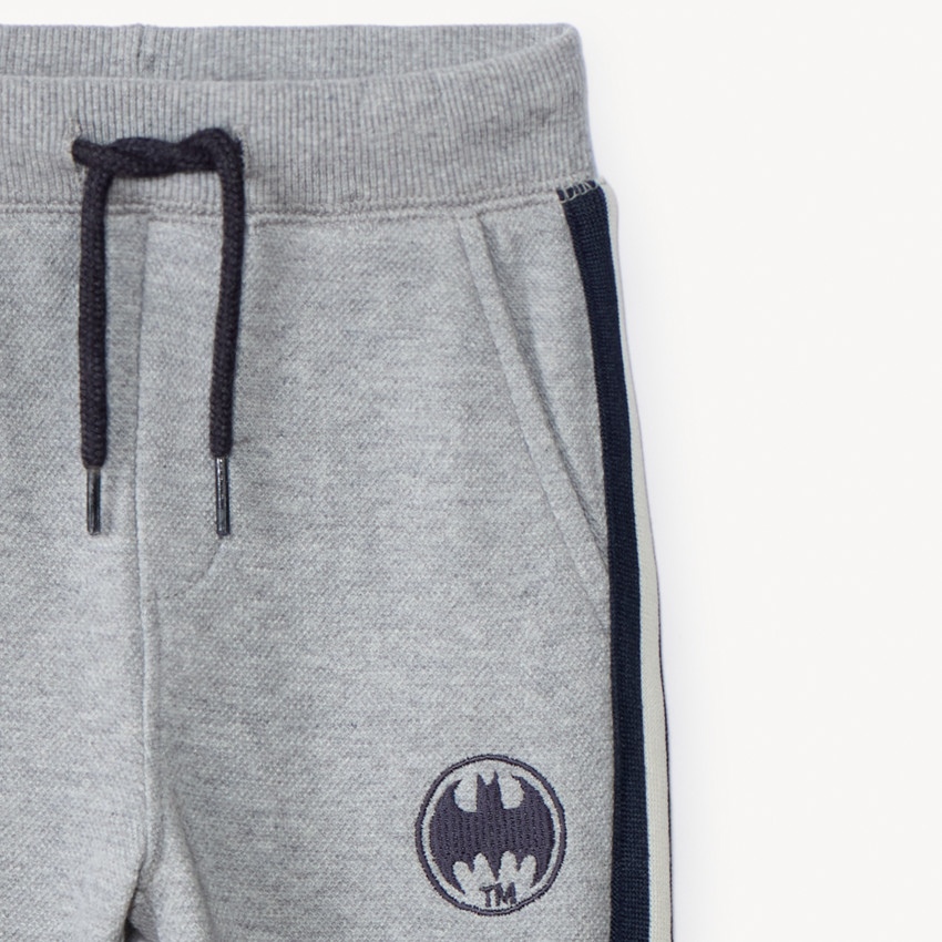 Pantalon de jogging piqué brodé Batman Warner pour bébé garçon  