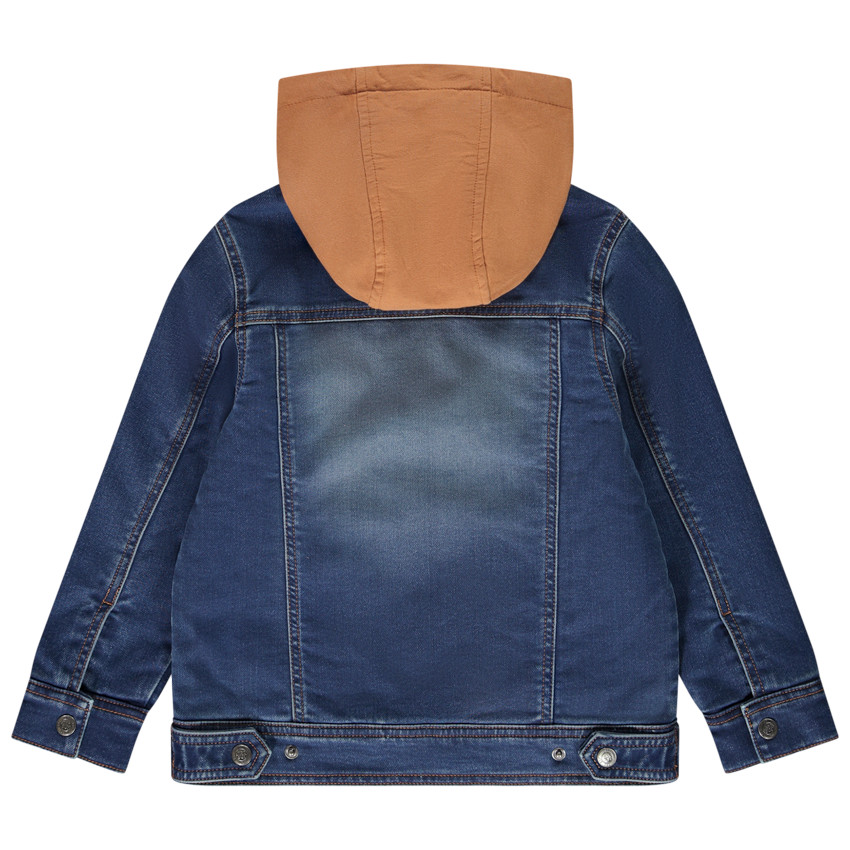 Veste à capuche amovible effet jean pour garçon 
