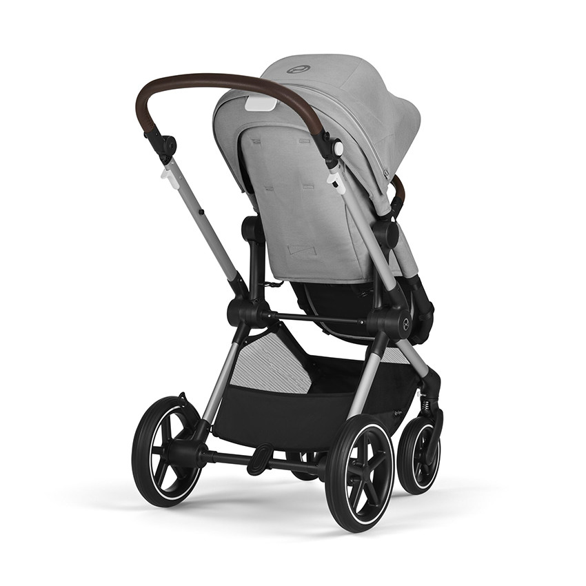 Poussette 2 en 1 convertible Eos Lux silver/lava grey 
