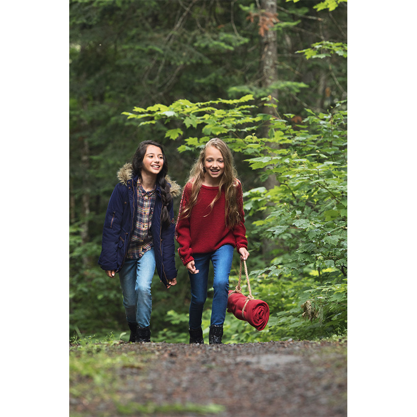 Junior - Pull large en grosse maille avec broderies 