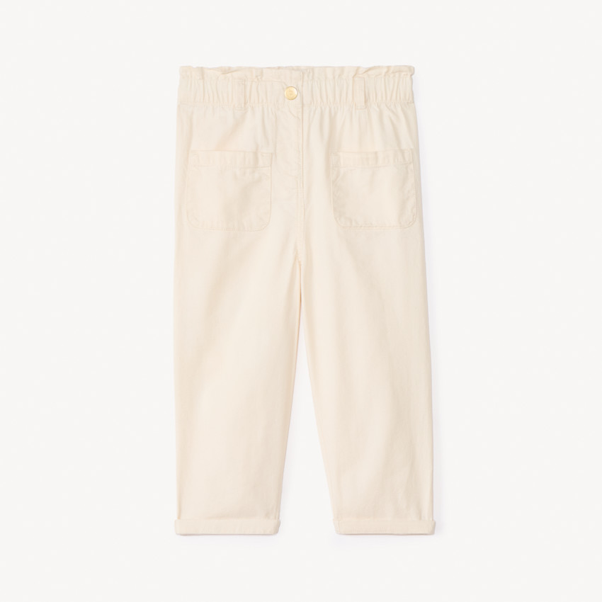 Pantalon en toile unie pour bébé fille 