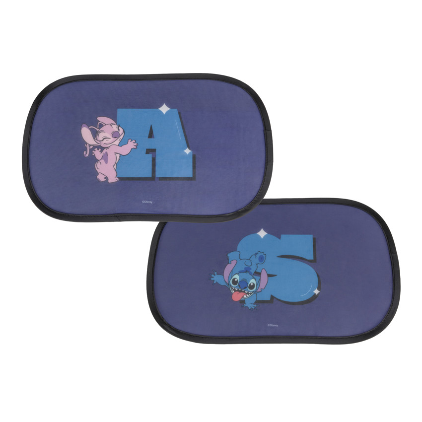 Lot de 2 pare-soleil autofixables Stitch Disney bleu 
