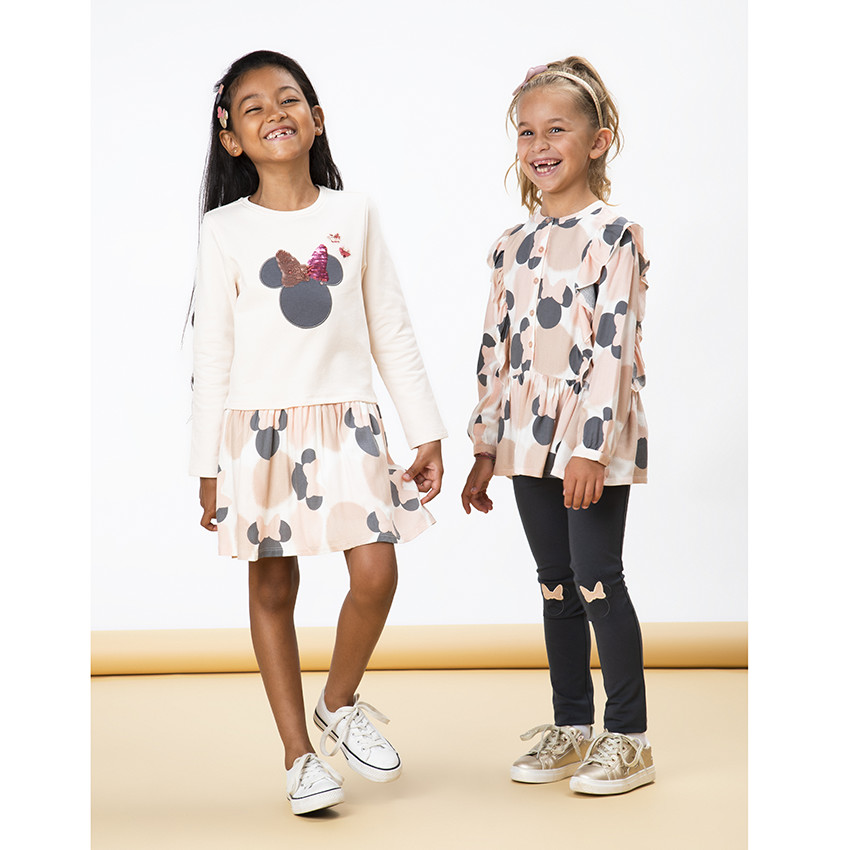 Pantalon milano patchs brodés Minnie Disney pour fille 