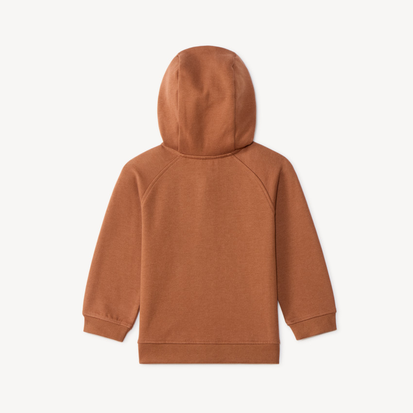 Gilet à capuche ourson uni pour bébé garçon 