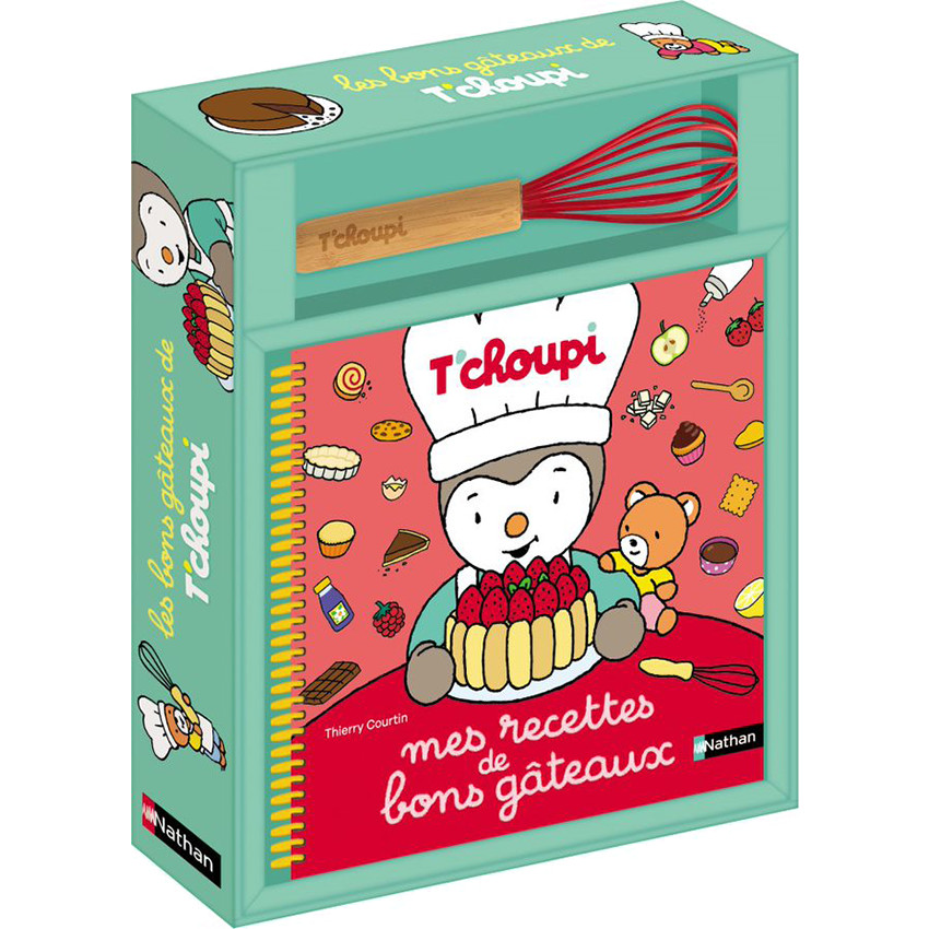 Livre T'choupi Mes recettes de bons gâteaux avec fouet  