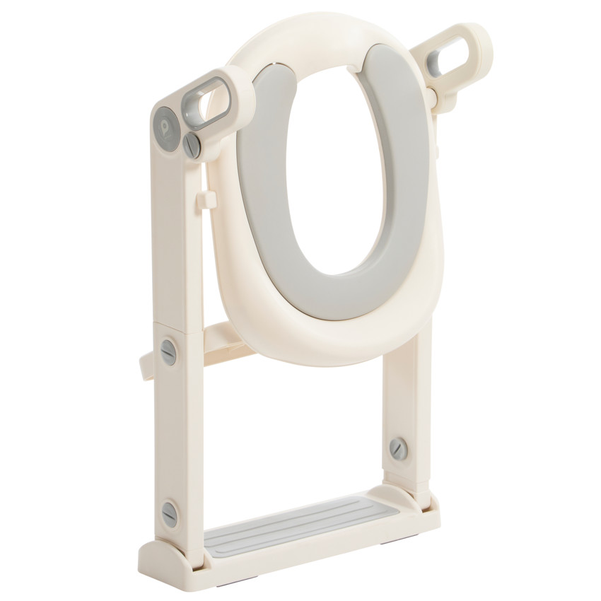 Réducteur de toilettes avec marches écru 