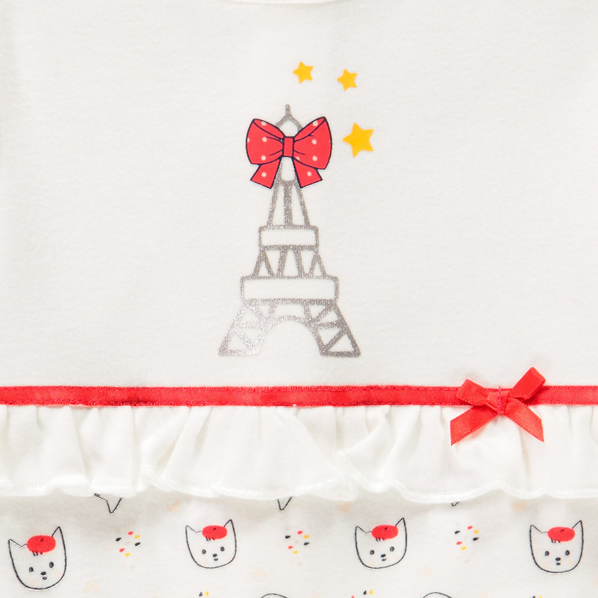 Dors-bien manches longues print fantaisie pour bébé fille Main Dors-bien manches longues print fantaisie pour bébé fille