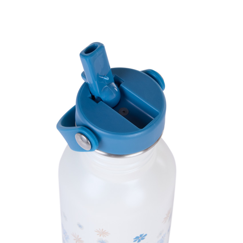 Gourde en inox avec Paille Tiny Flowers - 500 ml 