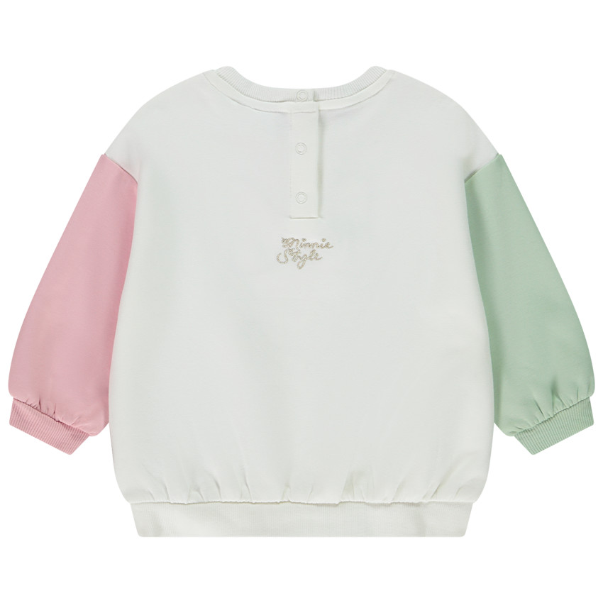 Sweat oversize effet color block Minnie Disney pour bébé fille 