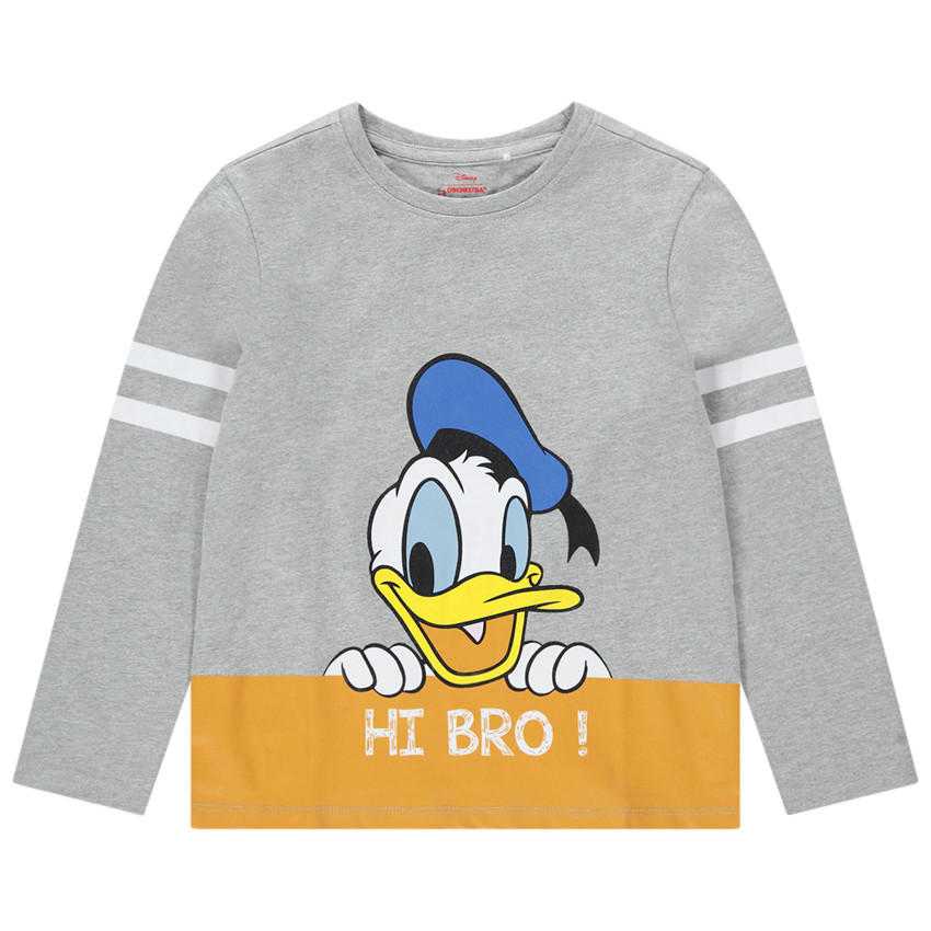 T-shirt manches longues en coton bio print Donald Disney 