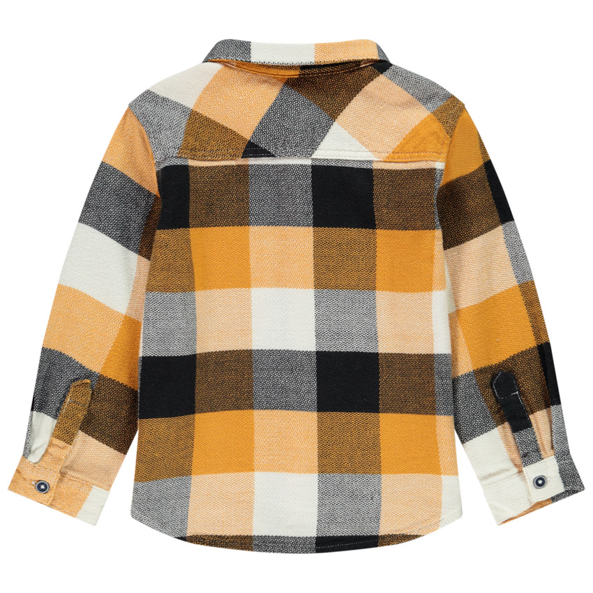 Chemise manches longues à carreaux pour enfant garçon 