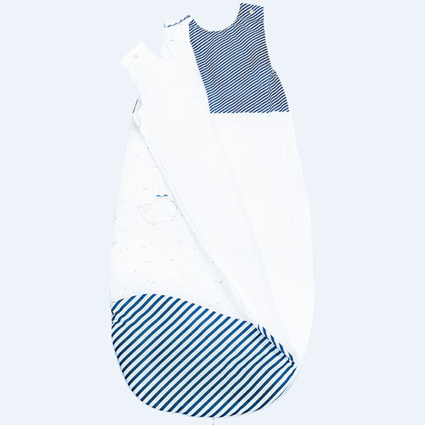 Gigoteuse ouatinée 6/24 mois - Blue Baleine 