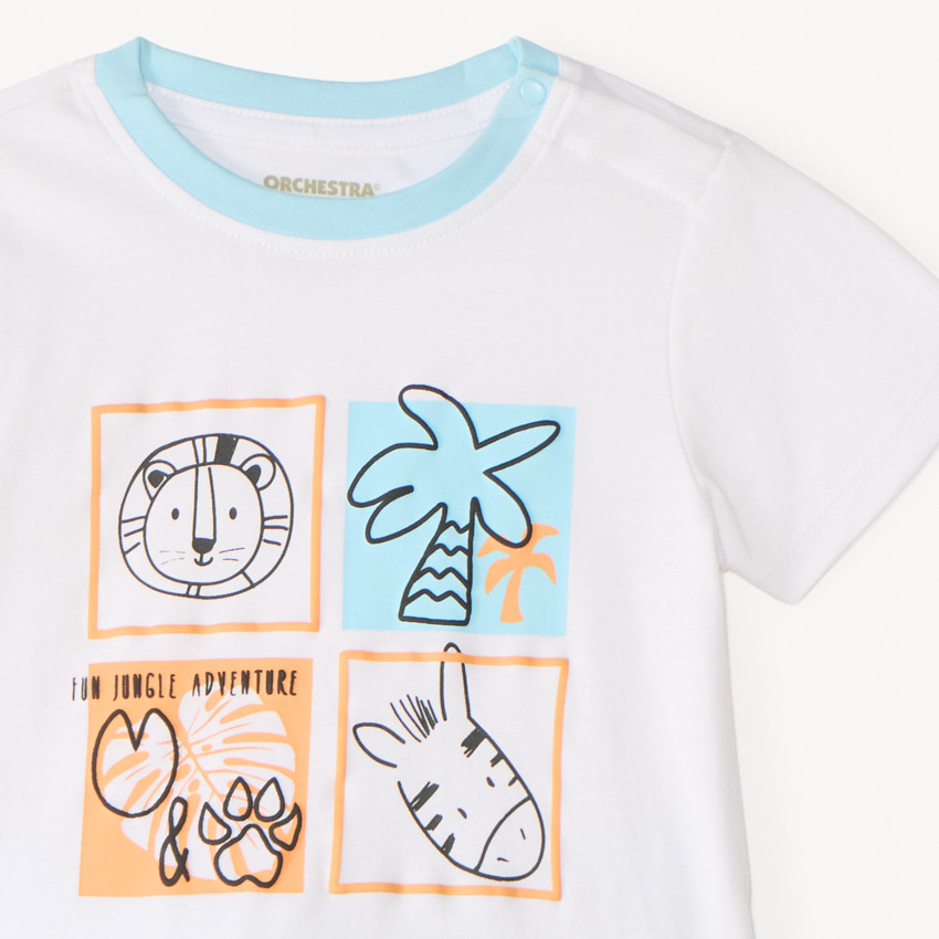 Ensemble 2 pièces t-shirt manches courtes + short savane pour bébé garçon 