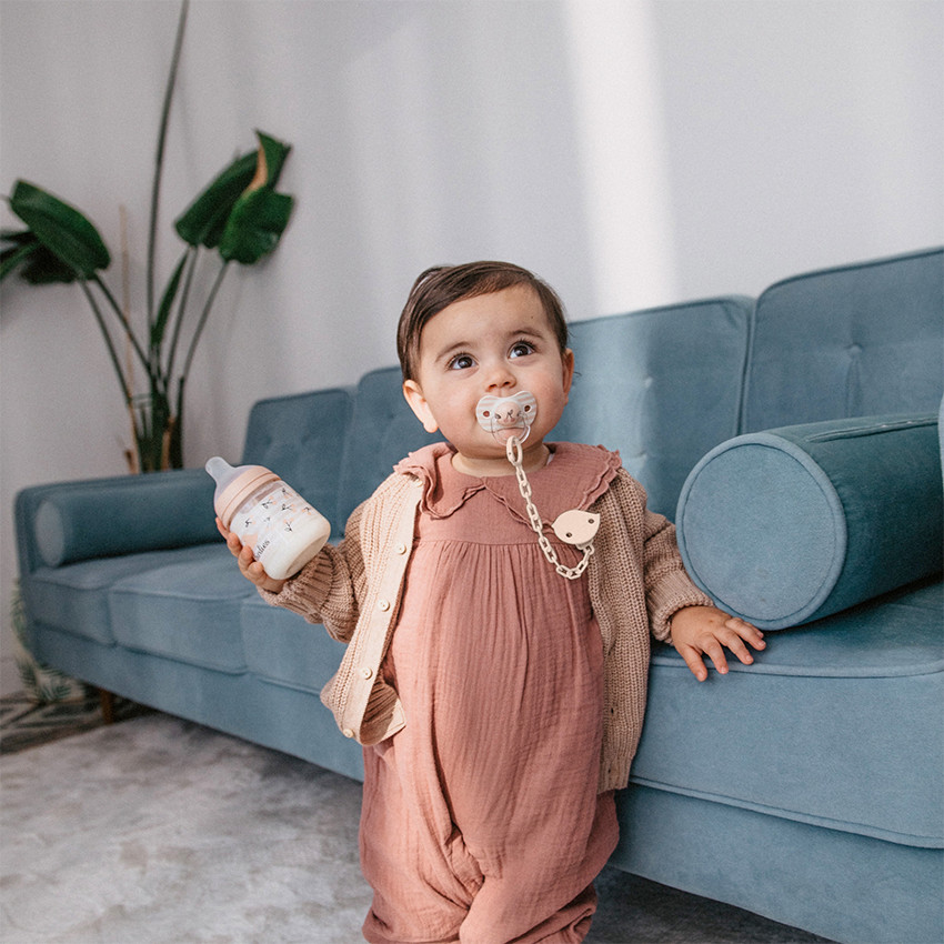 Biberon 150ml avec tétine SX Pro S Birdies rose 