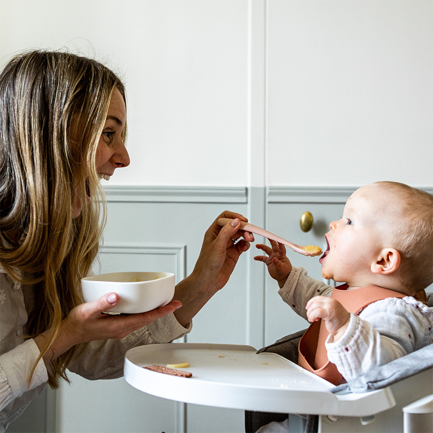 Lot de 2 couverts en silicone Barbe à papa + boîte de transport 