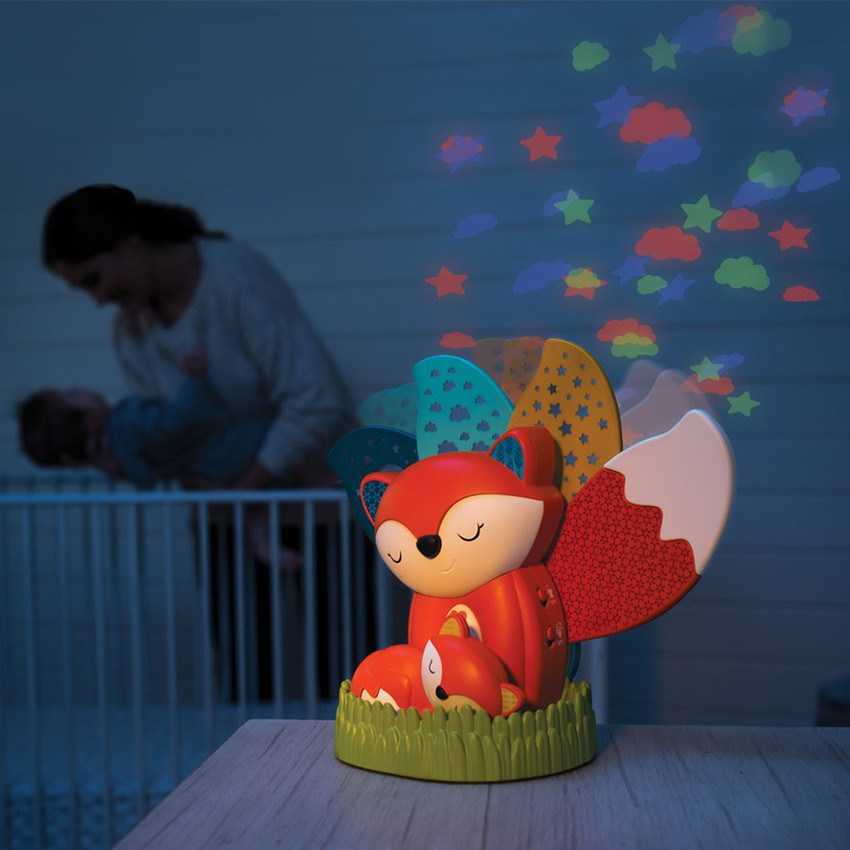 Veilleuse projecteur 3-en-1 Renard 