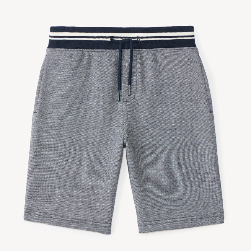 Bermuda en piqué effet chiné pour garçon 