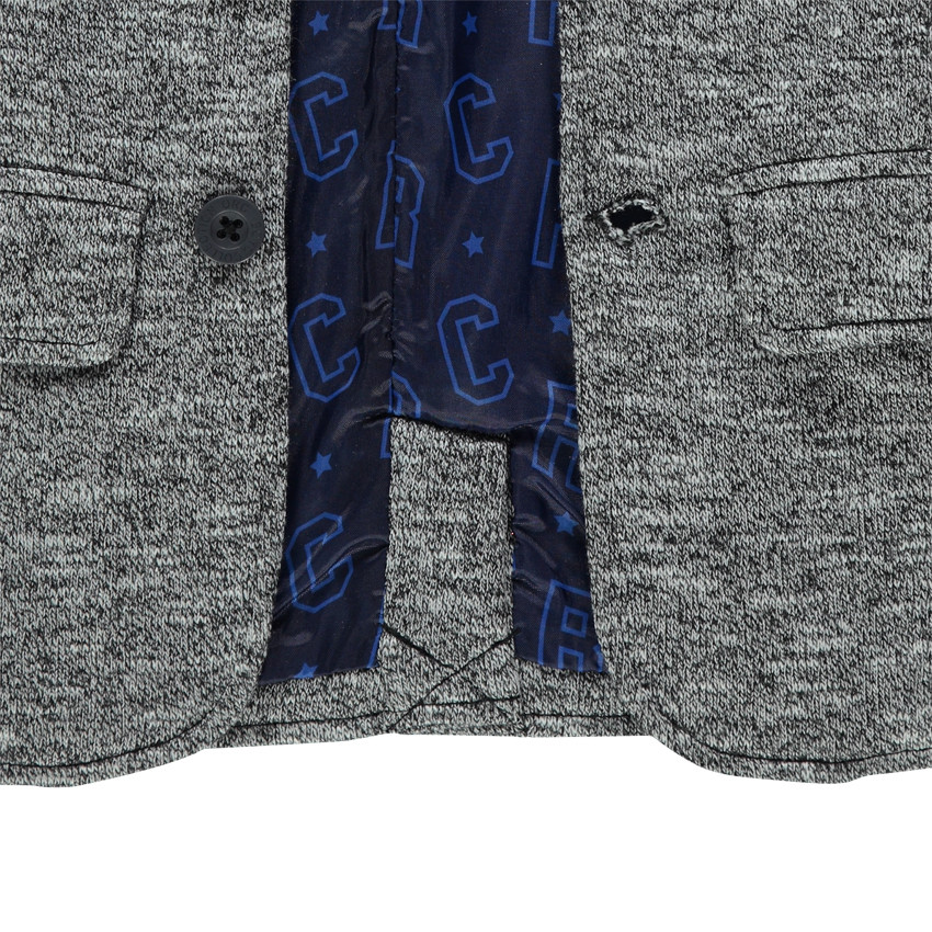 Veste en molleton forme blazer doublée nylon 