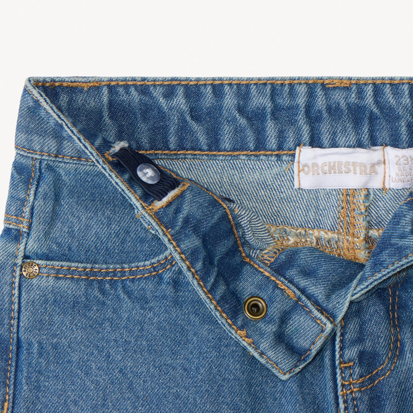 Jean large à motif 3D baleine pour bébé garçon 