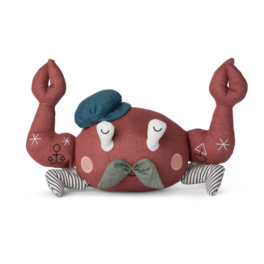 Peluche crabe avec boîte cadeau 