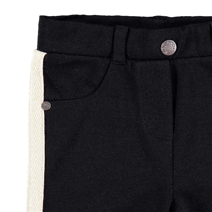 Jegging en milano avec bandes contrastées et poches 