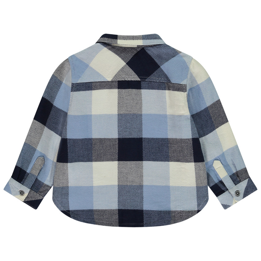 Chemise manches longues à carreaux pour bébé garçon 