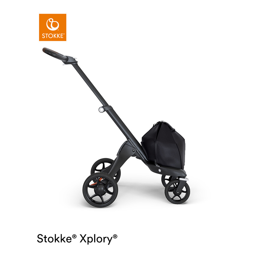 Châssis de poussette Xplory v6 – Black/leatherette brown 