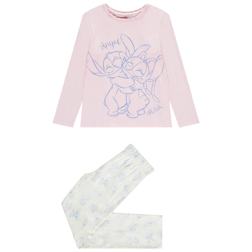 Set pyjama long en jersey Stitch & Angel Disney pour fille