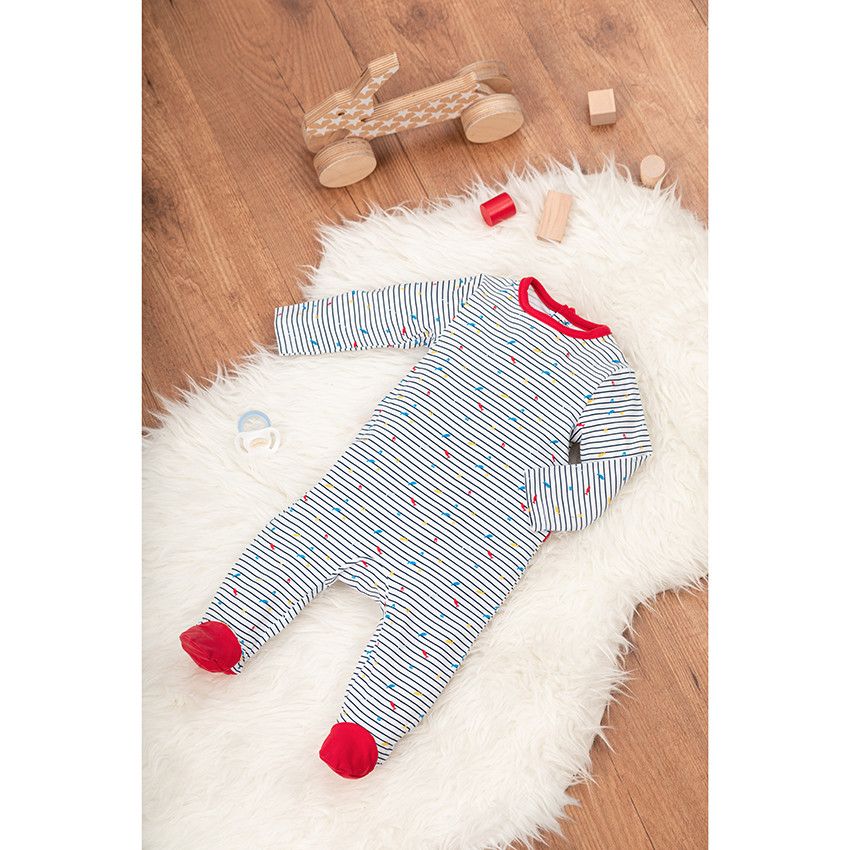 Lot de 2 dors-bien en coton style marin pour bébé garçon 