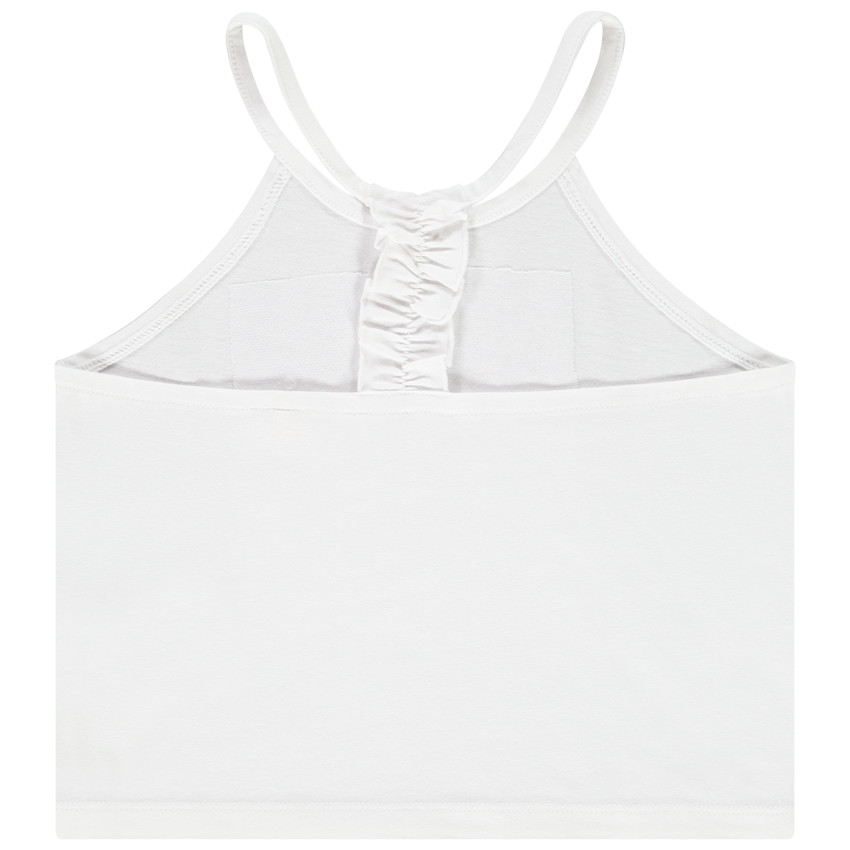 Débardeur à bretelles print et sequins pour fille 