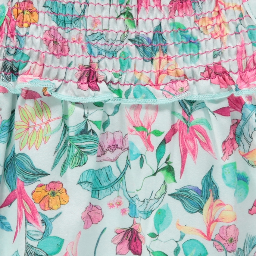 Robe fleurie à bretelles 