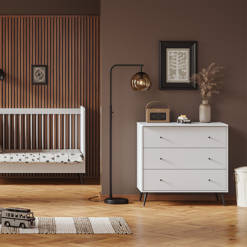 Commode 3 tiroirs Blanca blanc 