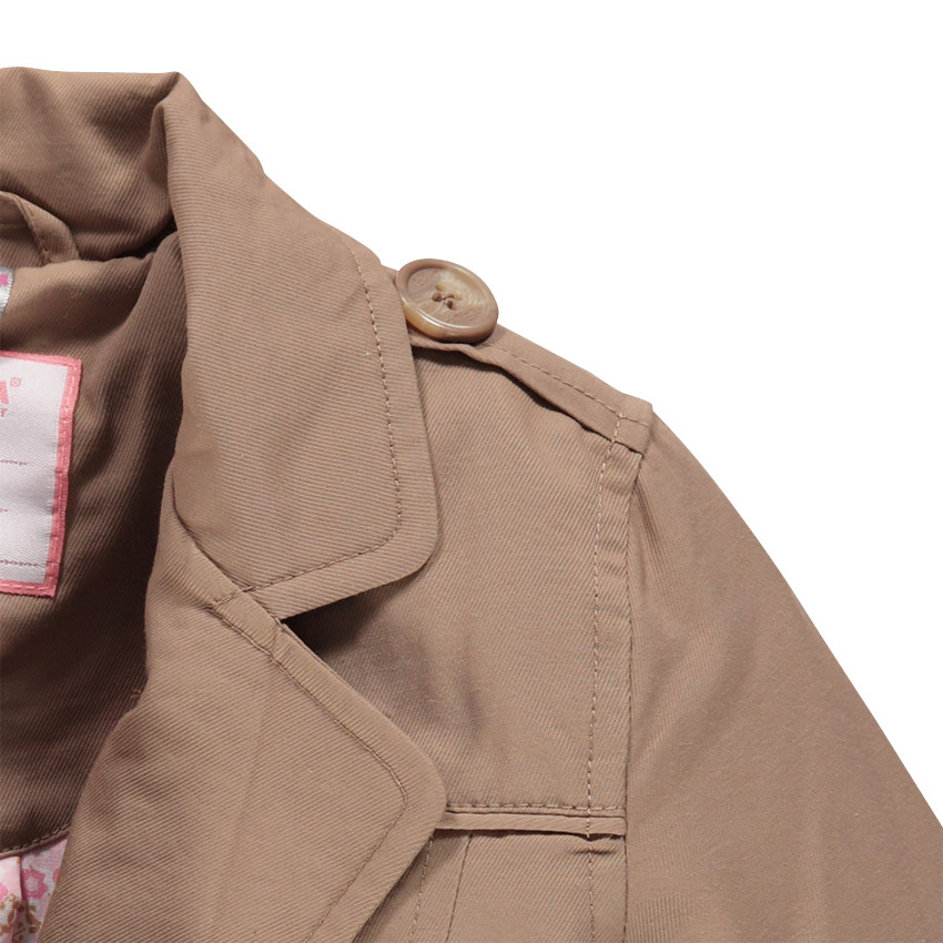 Trench camel en twill déperlant 