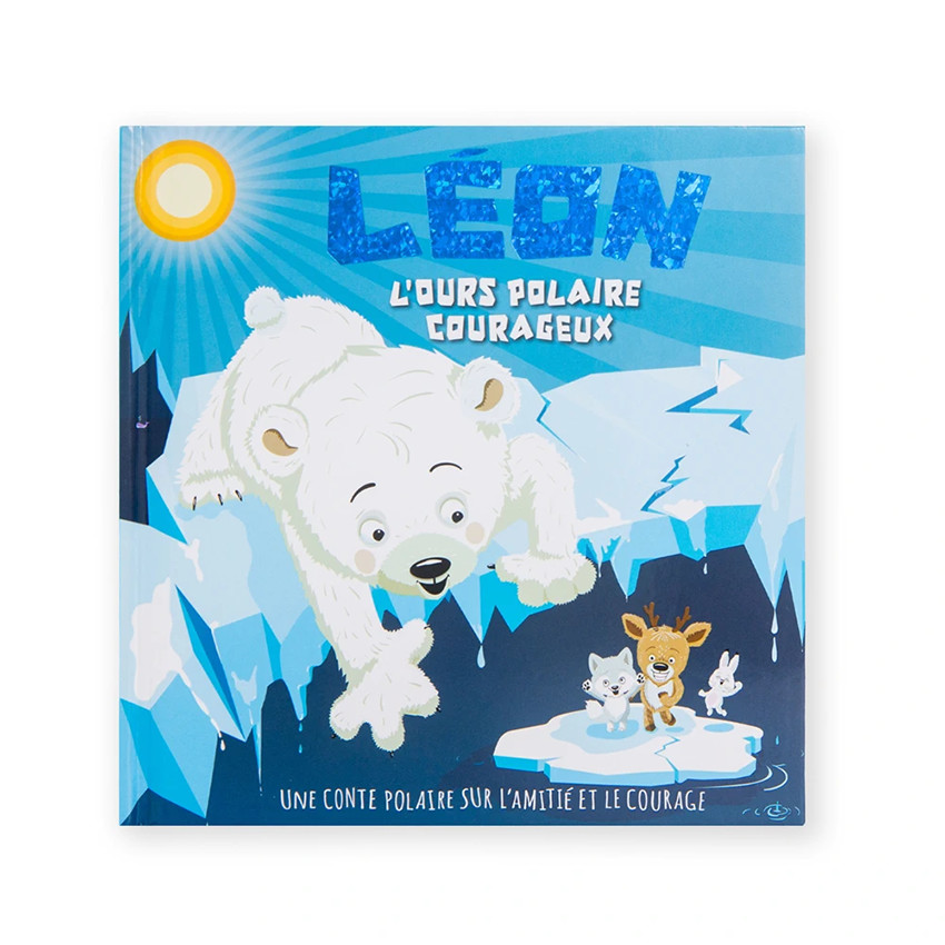 Livre personnalisé Léon l'ours polaire courageux