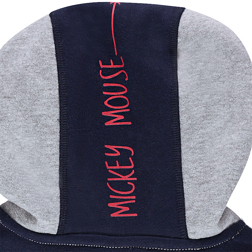 Jogging en molleton avec print Disney Mickey et zips décoratifs 