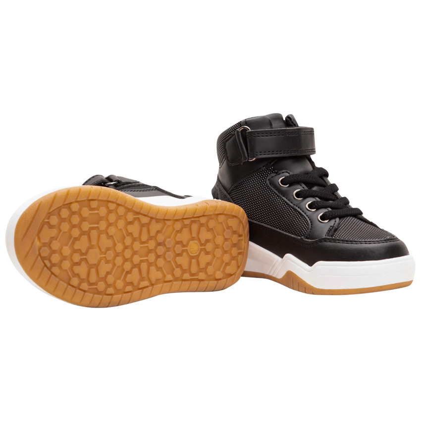 Baskets montantes à lacets et scratch du 28 au 35 