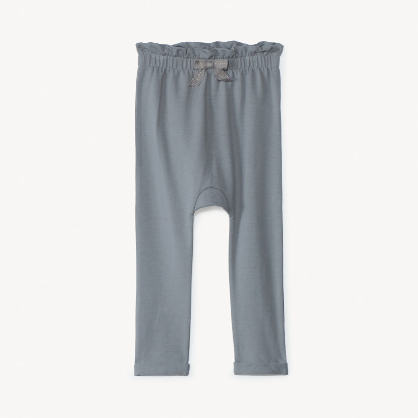 Jogging molleton à taille volantée pour bébé fille