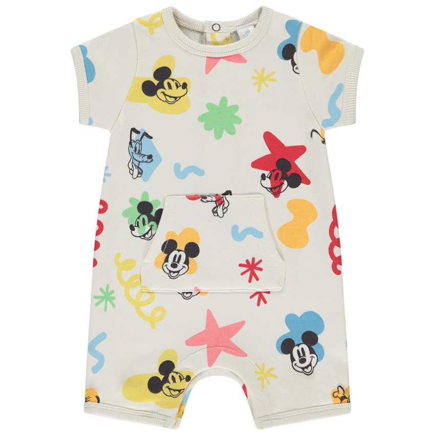 Combinaison courte en molleton Mickey Disney pour bébé garçon