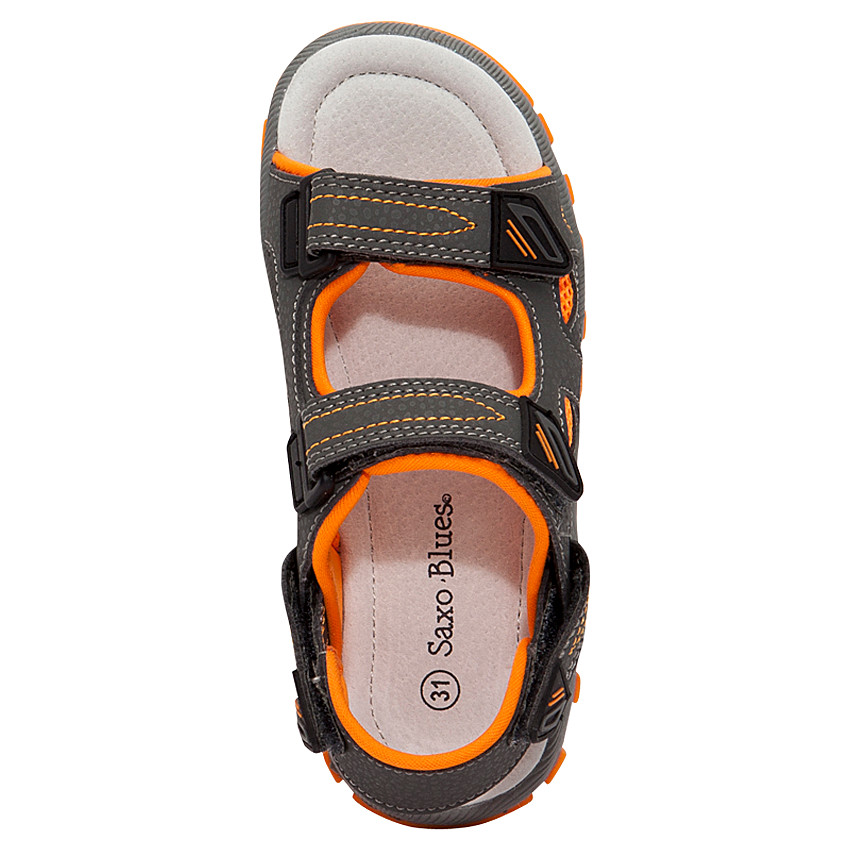 Nu-pieds à scratchs avec empiècements en mesh Main Nu-pieds à scratchs avec empiècements en mesh