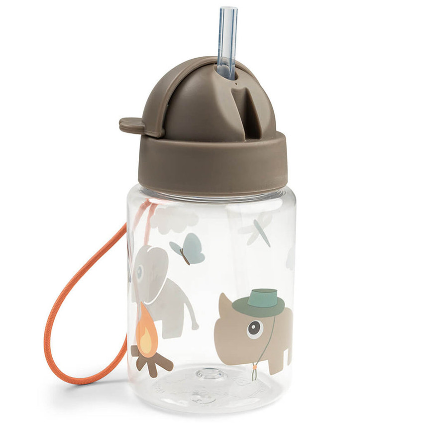 Gourde avec paille 280ml Tiny Trails Sable 