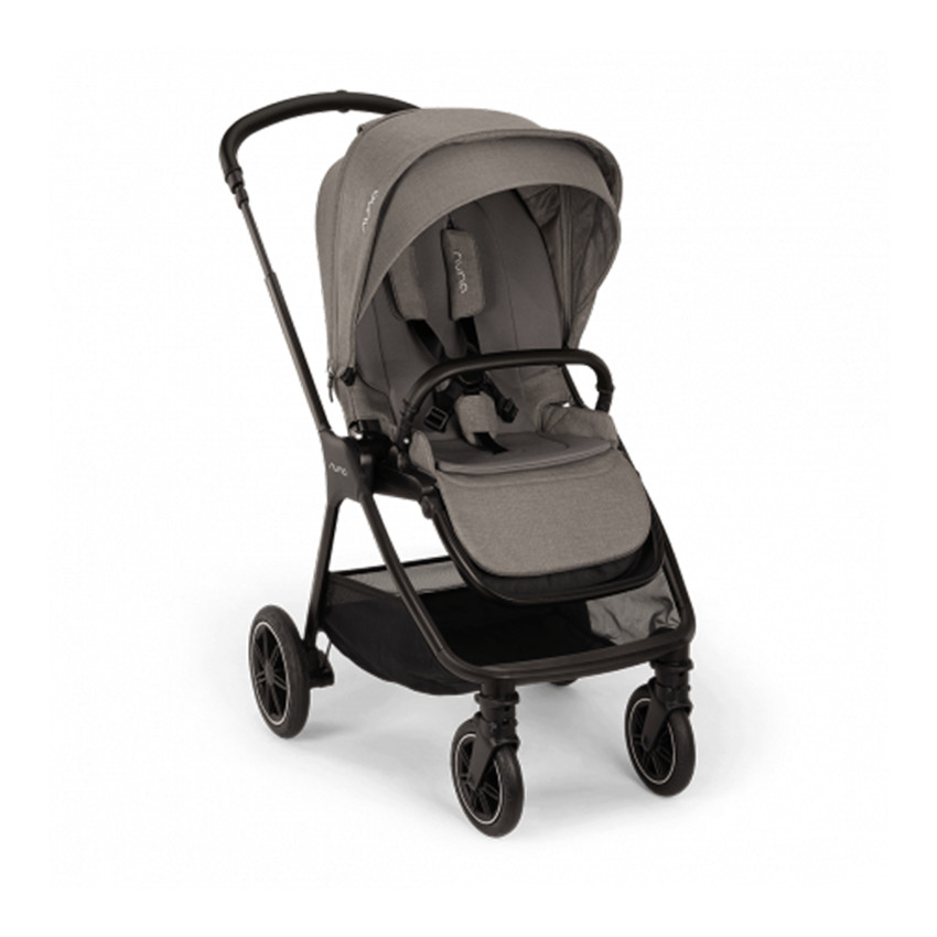 Poussette compacte Triv Next granite cuir noir  