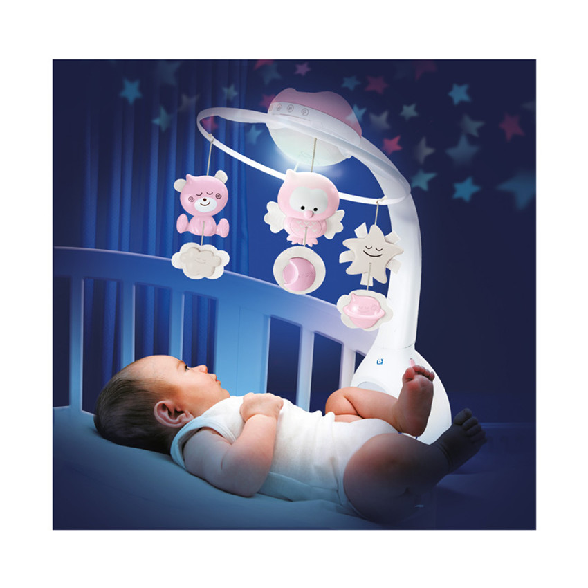 Mobile musical 3 en 1 Watch Over Me - Rose 