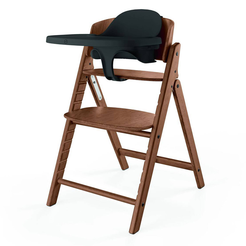 Chaise haute évolutive Click & Fold 3-en-1 All Natural Dark 