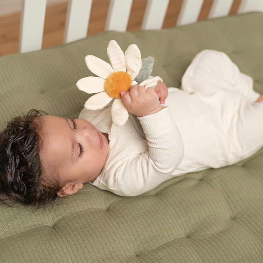 Hochet peluche fleur Little Farm  