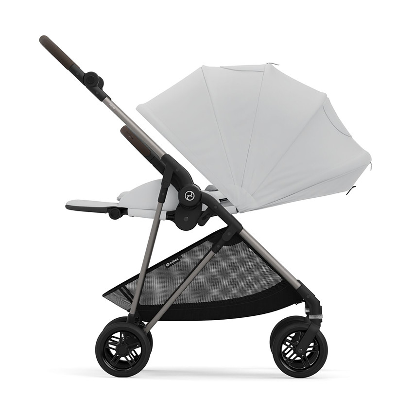Poussette compacte légère Melio 4 taupe/fog grey 